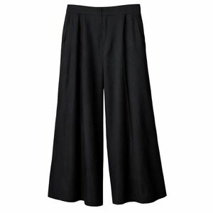 Standards & Practices Black Wide Leg Pants Elastic Waist Size 3X Pockets